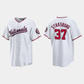 WASHINGTON NATIONALS #37 STEPHEN STRASBURG REPLICA ALTERNATE JERSEY C WHITE Baseball Jerseys