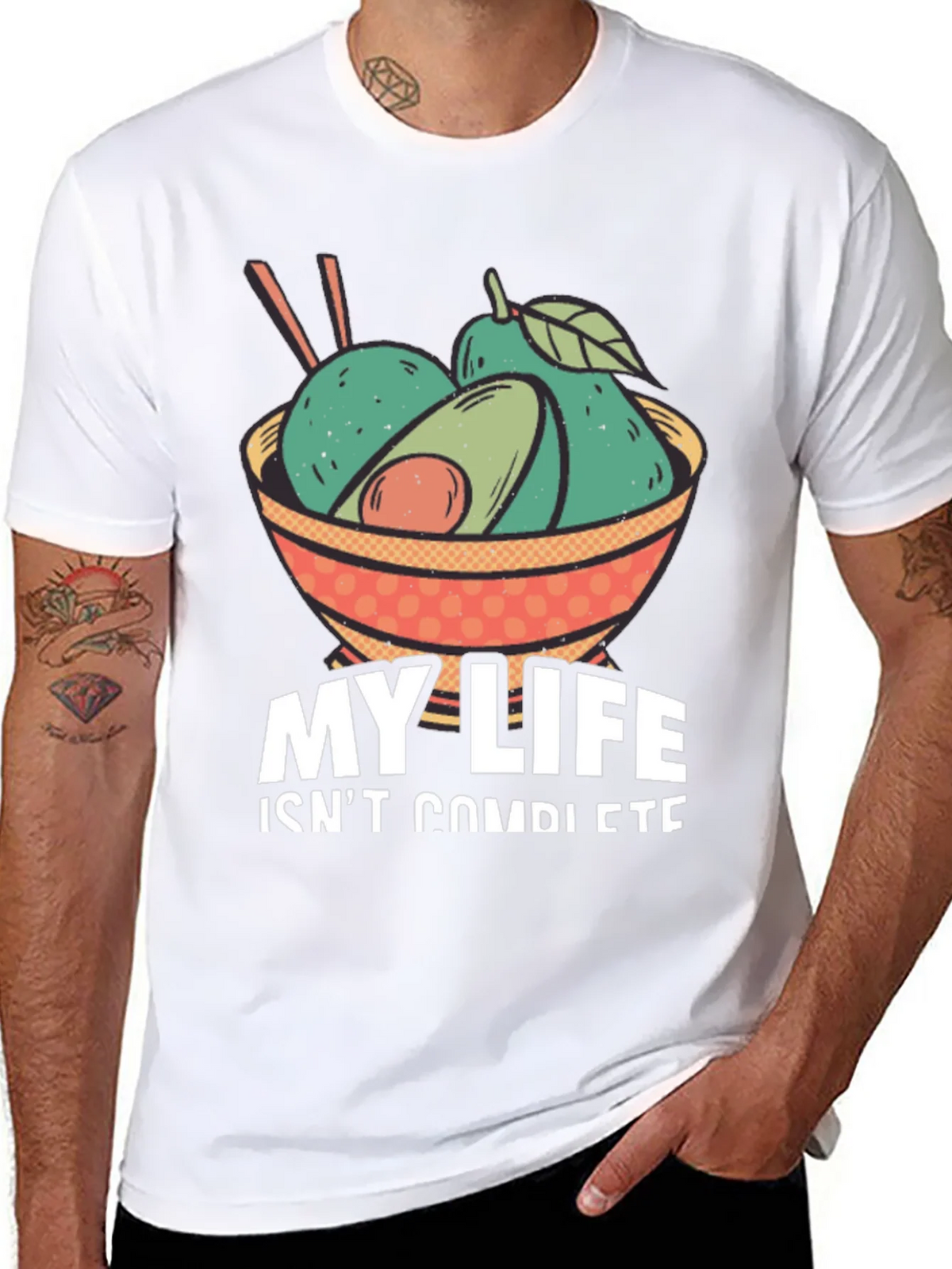 Avocado Bowl Graphic Tee - My Life Isnt Complete