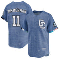 Washington Nationals #11 Ryan Zimmerman Blue 2025 City Connect Limited Stitched Baseball Jersey