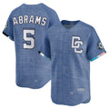 Washington Nationals #5 CJ Abrams Blue 2025 City Connect Limited Stitched Baseball Jersey