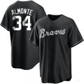Atlanta Braves #34 Abafckm Almonte White Black/ Jersey Stitches Baseball Jerseys
