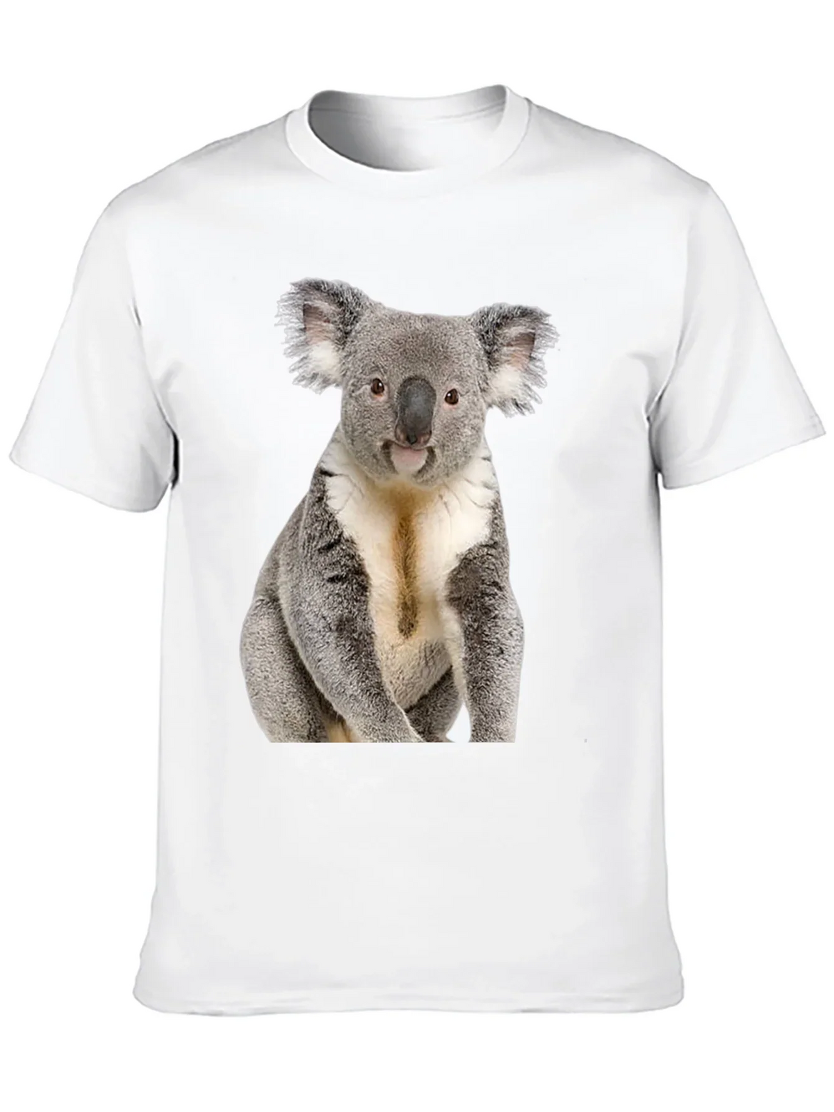 Koala Bear Graphic T-Shirt - Black Cotton Tee