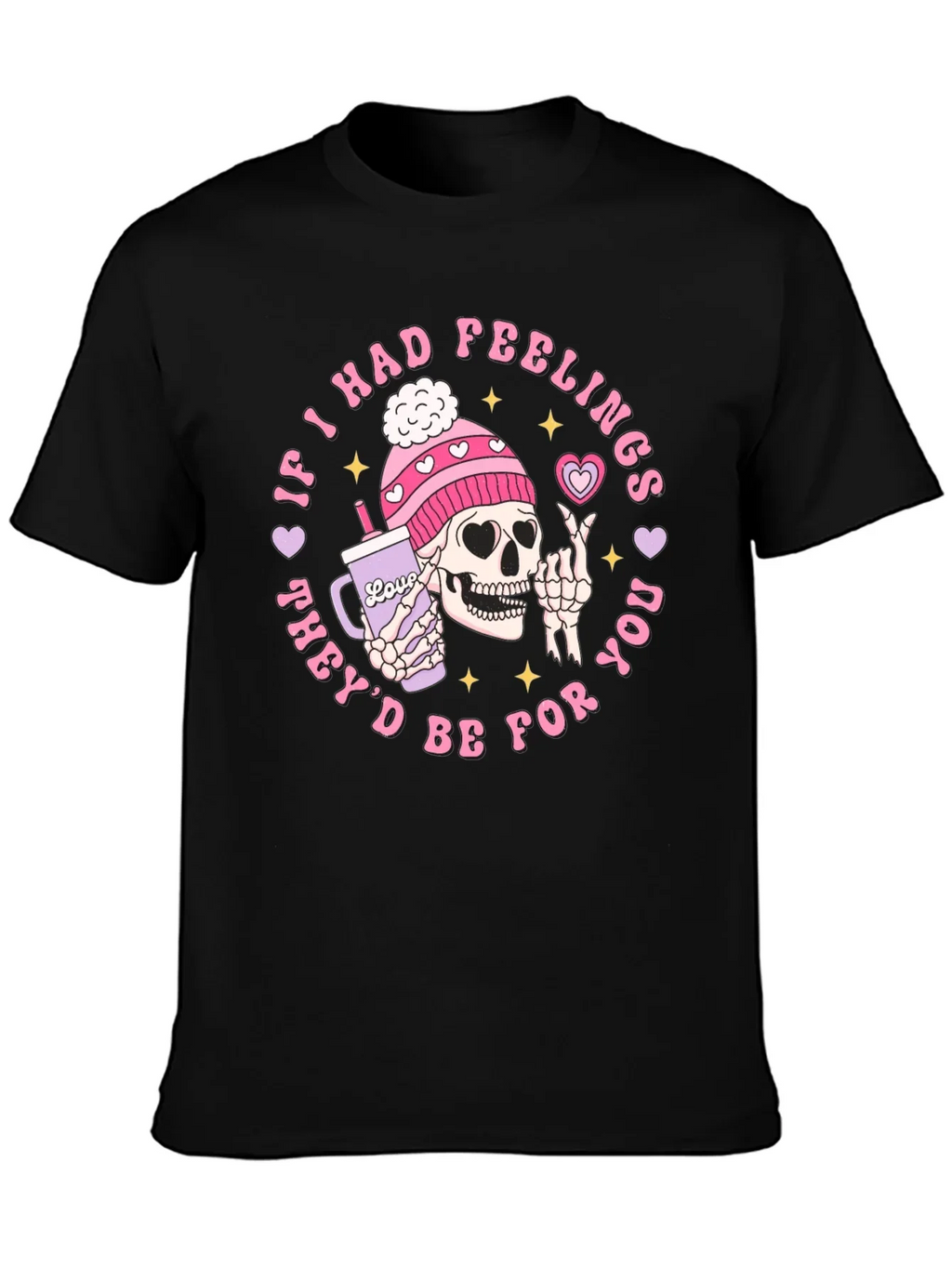 Funny Skeleton Valentines Day Graphic T-Shirt