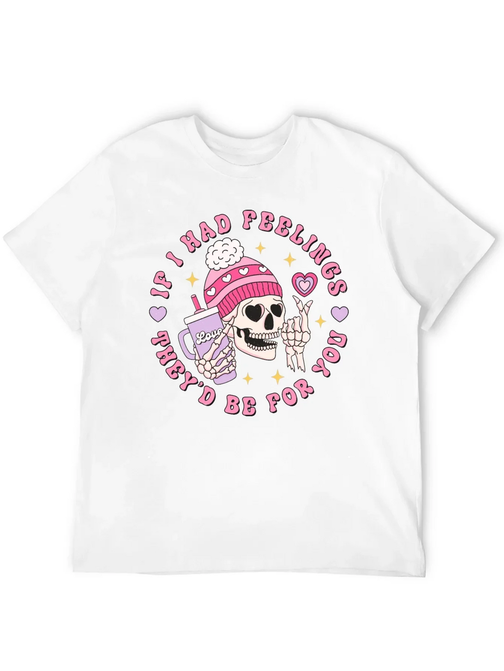 Funny Skeleton Valentines Day Graphic T-Shirt