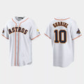 #10 Yuli Gurriel Houston Astros 2023 Gold Program Jersey C White Stitches Baseball Jerseys