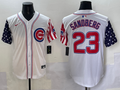 Men's Chicago Cubs Ryne Sandberg #23 White Alternate Limited Player Jersey