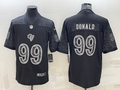 Men's Los Angeles Rams Aaron Donald Black RFLCTV Limited Jersey