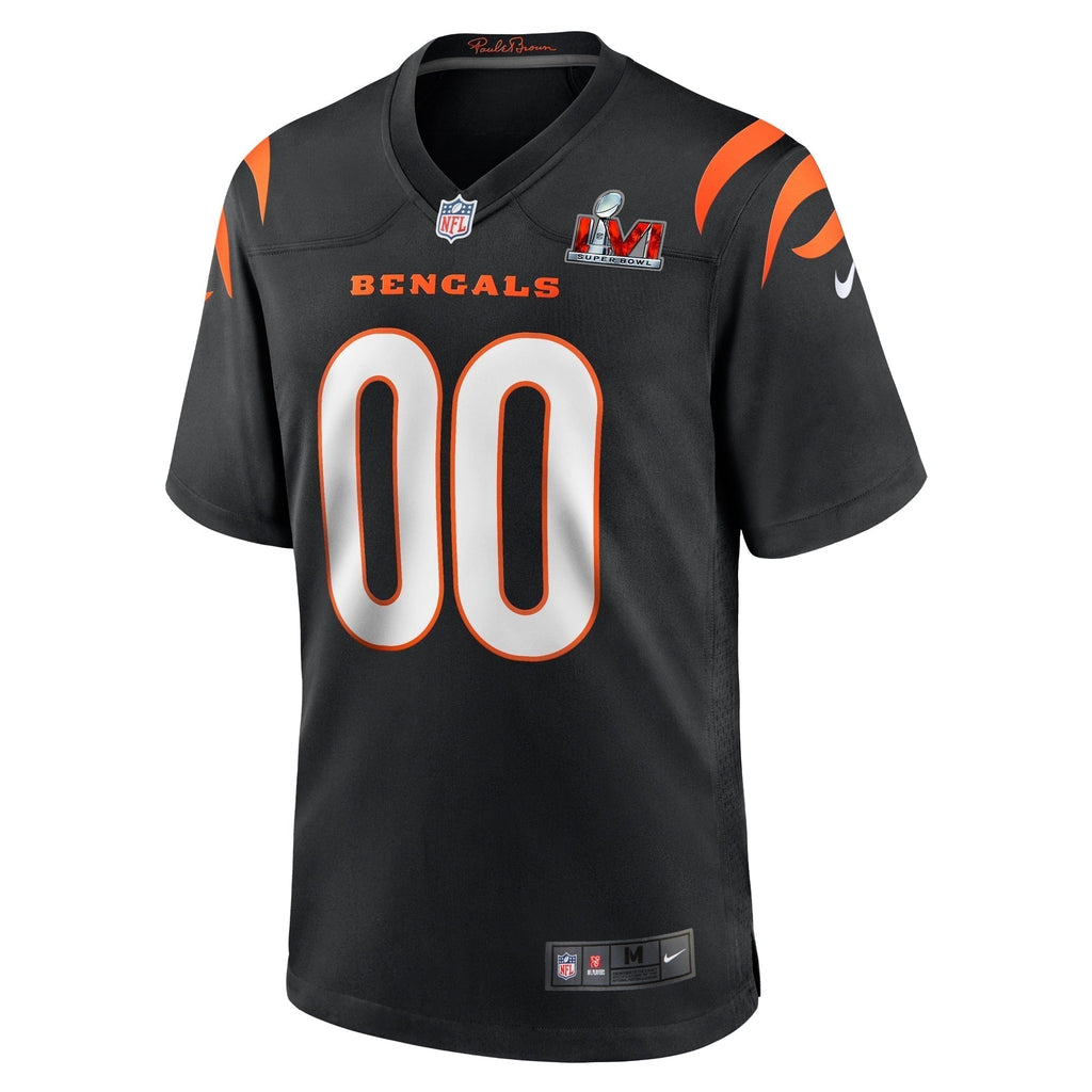 Cincinnati Bengals  Super Bowl LVI Game Custom Jersey - Black
