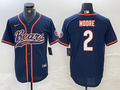 Men's Chicago Bears D.J. Moore Navy Game Jersey