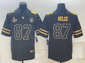 Men's Kansas City Chiefs Travis Kelce Black Super Bowl LVII Patch Game Jersey