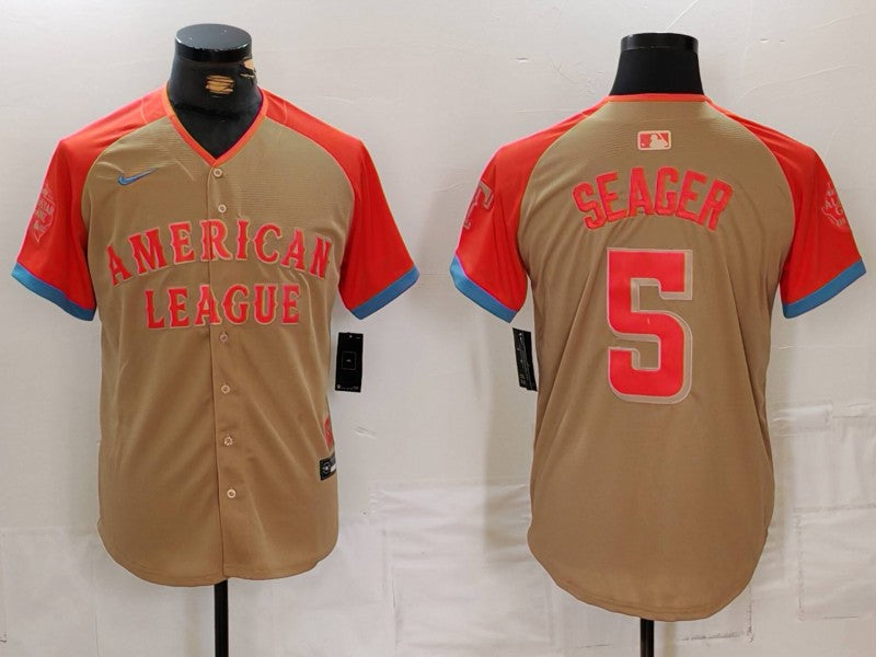 Men's American League Corey Seager Cream 2024  All-Star Game Limited Player Jersey