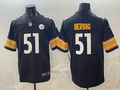 Men's Pittsburgh Steelers Nick Herbig #51 Black Game Jersey
