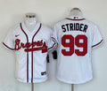 Men's Atlanta Braves Spencer Strider White Replica Player Jersey