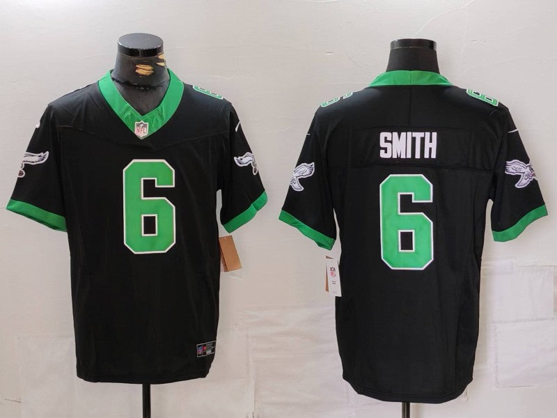 Men's Philadelphia Eagles DeVonta Smith Black Alternate Game Jersey
