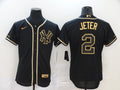 Men's New York Yankees Derek Jeter #2 Black Stitched Jersey1