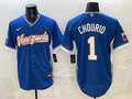 Men's Venezuela Baseball Jackson Chourio #1 Royal 2026 World Baseball Classic Stadium Jersey