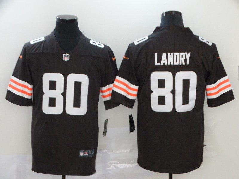 Men's Cleveland Browns Jarvis Landry Brown Game Player Jersey