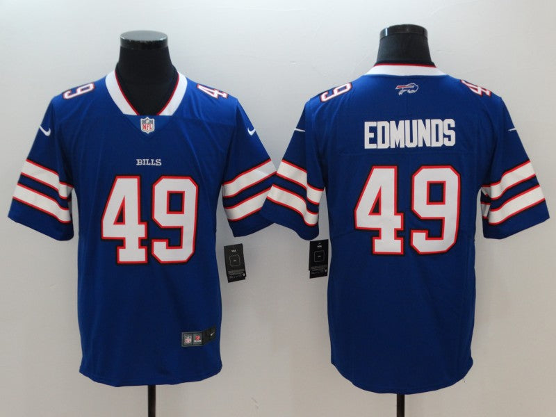 Men's Buffalo Bills Tremaine Edmunds Blue Game Player Jersey