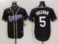 Men's Los Angeles Dodgers Freddie Freeman Black Game Jersey