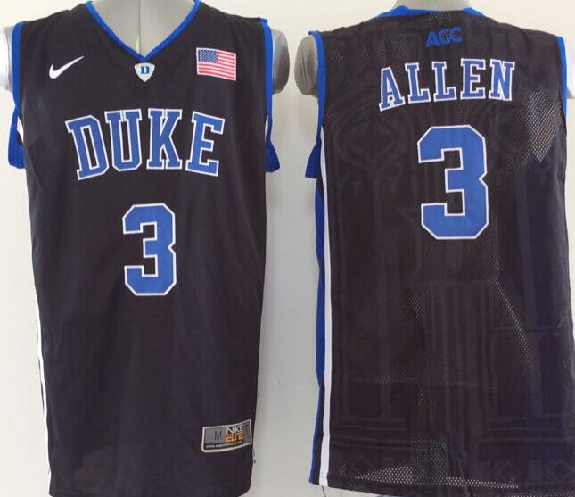 Men's Duke Blue Devils Grayson Allen Black Game Jersey