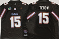 Men's Florida Gators Tim Tebow Black Replica Jersey