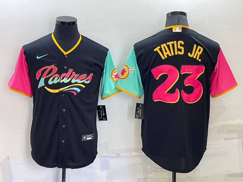 Men's San Diego Padres Fernando Tatis Jr. Black City Connect Replica Player Jersey