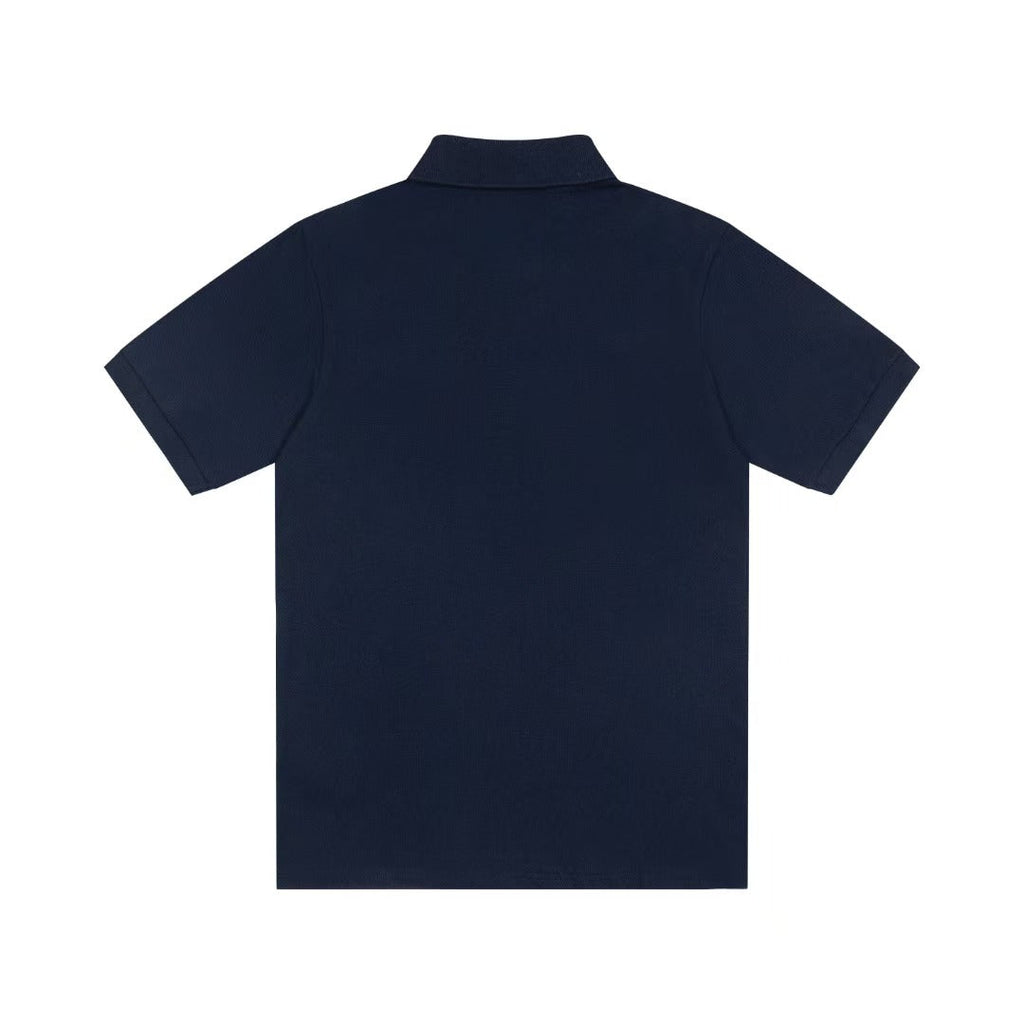Striped embroidered polo shirt