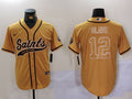 Men's New Orleans Saints Chris Olave Yellow Game Jersey