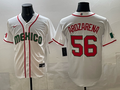 Men's Mexico Baseball Randy Arozarena #56 White 2026 World Baseball Classic Stadium Jersey