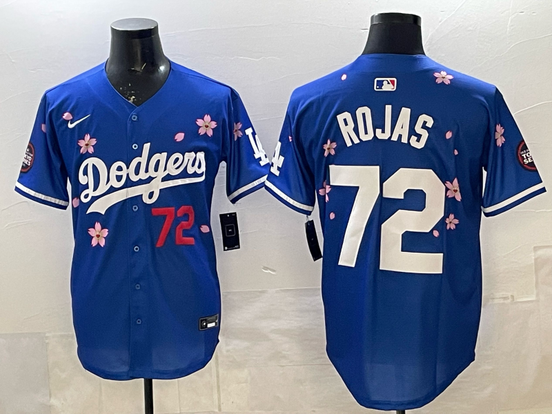 Men's Los Angeles Dodgers Manny Rojas Royal Replica Player Jersey
