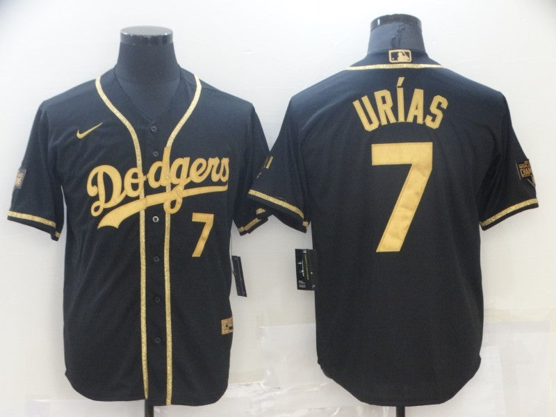 Men's Los Angeles Dodgers Julio Urias Black Game Player Jersey