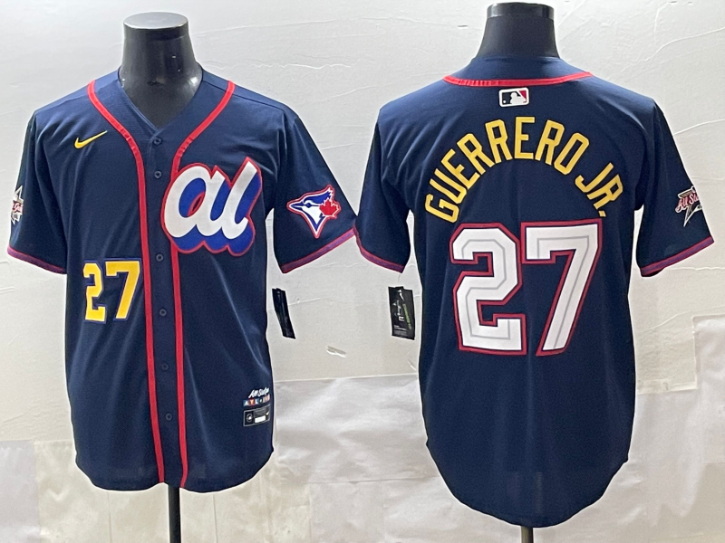 Men's American League Vladimir Guerrero Jr. #27 Navy 2025 All-Star Edition Limited Player Jersey