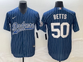 Men's Los Angeles Dodgers Mookie Betts Blue Player Jersey Joint Edition