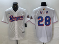 Men's Texas Rangers Jonah Heim White 2024 Gold Collection Limited Player Jersey