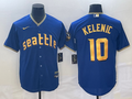 Men's Seattle Mariners Jarred Kelenic Royal 2023 City Connect Replica Jersey