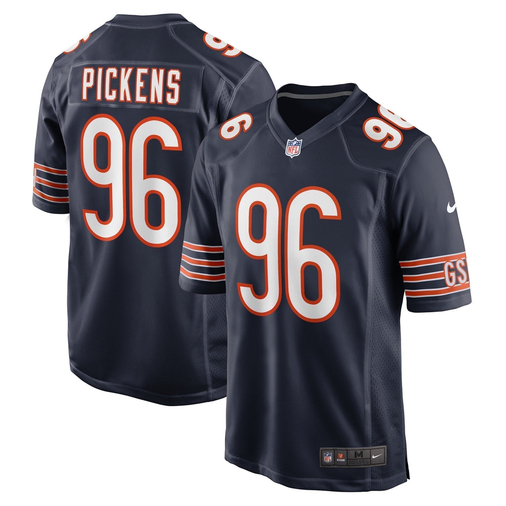 Zacch Pickens Chicago Bears  Team Game Jersey - Navy