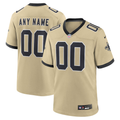 Men's New Orleans Saints Gold Gameday Golds Alternate Custom Game Jersey