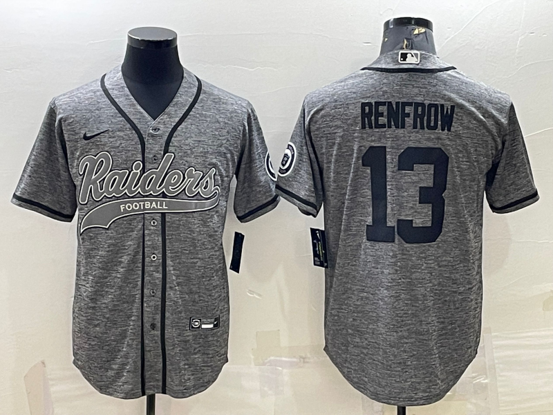Men's Las Vegas Raiders Hunter Renfrow Gray Game Jersey Joint Edition