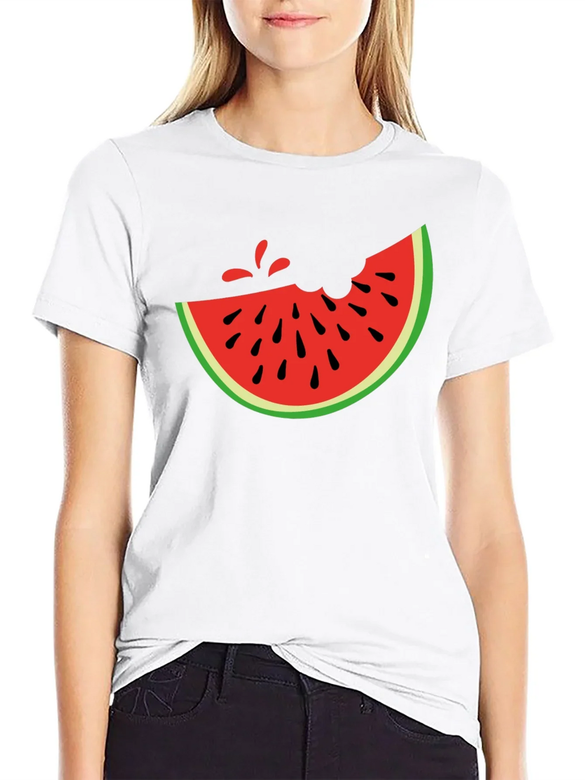 Watermelon Slice Graphic Tee - Casual Summer Style