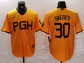 Men's Pittsburgh Pirates Paul Skenes #30 Gold City Connect Limited Player Jersey1
