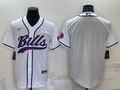 Men's Buffalo Bills White Blank Jersey