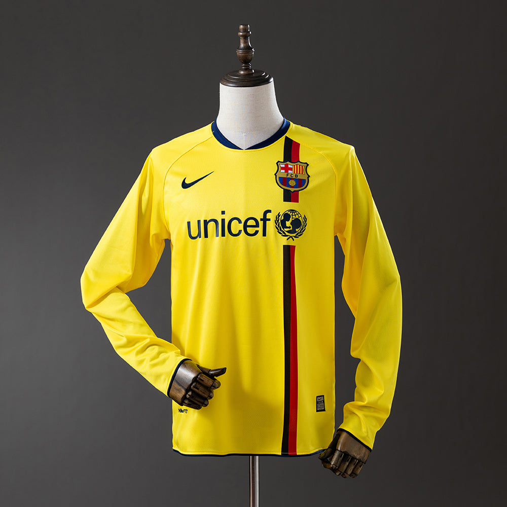 Barcelona 08/09 Away Long Sleeve Retro Jersey