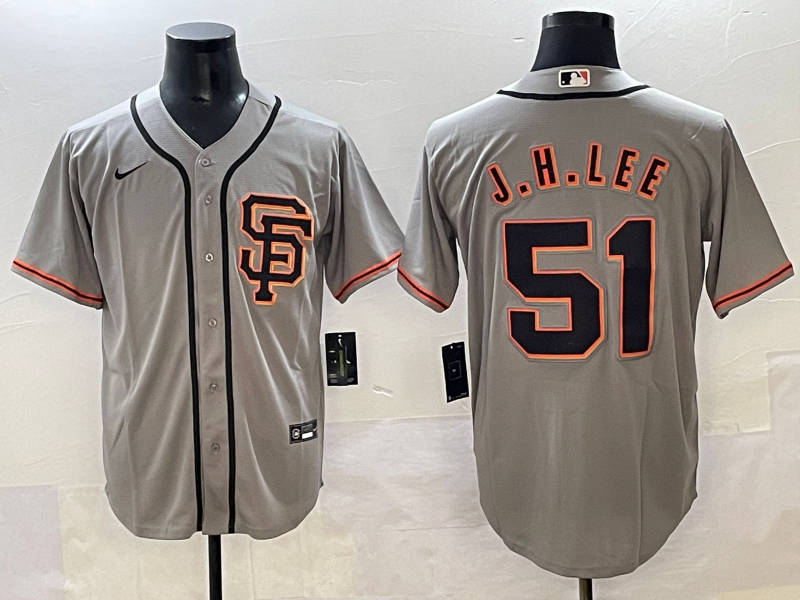 Men's San Francisco Giants Jung Hoo Lee Gray Limited Player Jersey