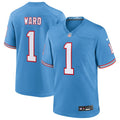 Tennessee Titans Cameron Ward  Light Blue 2025  Draft First Round Pick 2nd Alternate Game Jersey