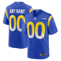 Men's Los Angeles Rams Royal Custom Game Jersey