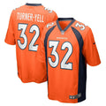 Delarrin Turner-Yell Denver Broncos  Game   Jersey - Orange