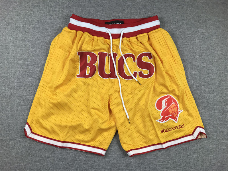 Men's Tampa Bay Buccaneers Yellow Pocket Shorts1