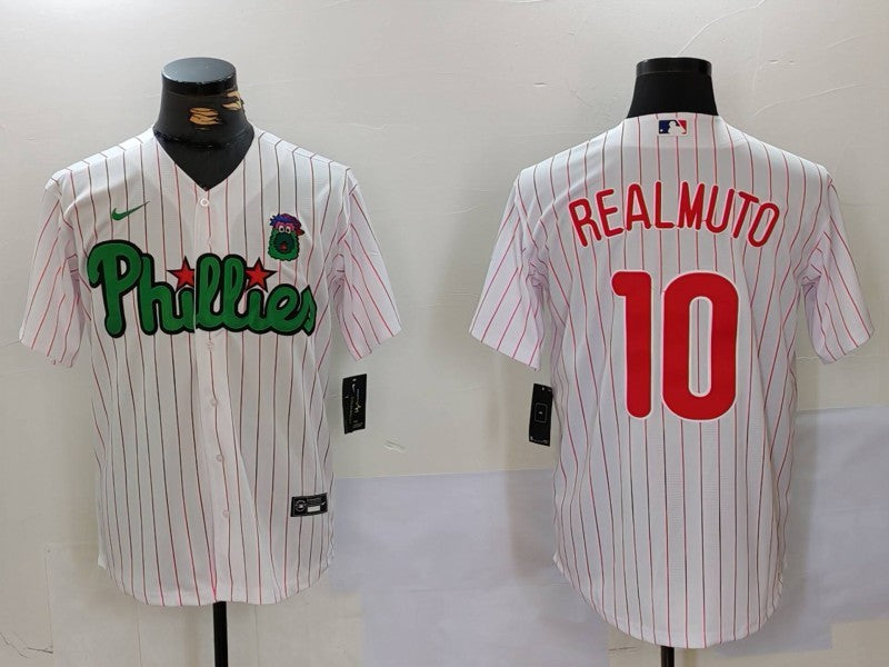 Men's Philadelphia Phillies J.T. Realmuto White Limited Player Jersey