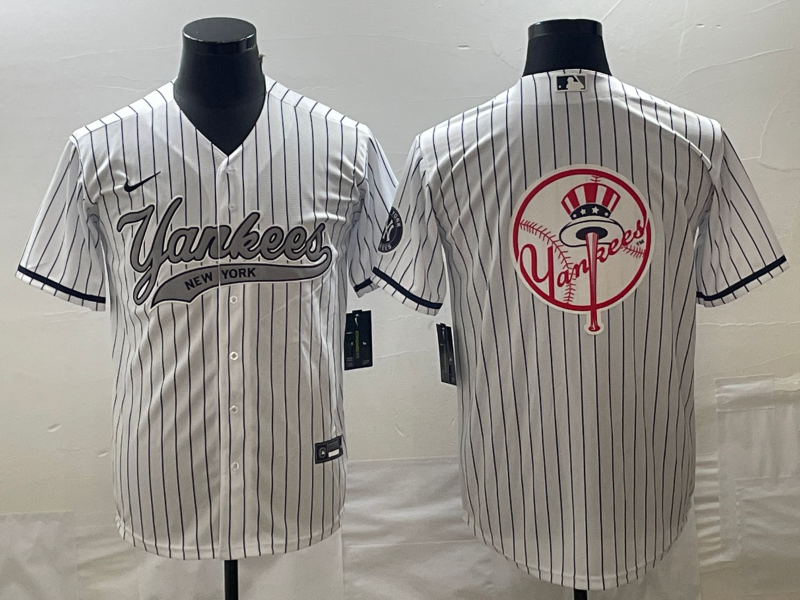 Men's New York Yankees White Team Jersey1 Joint Edition