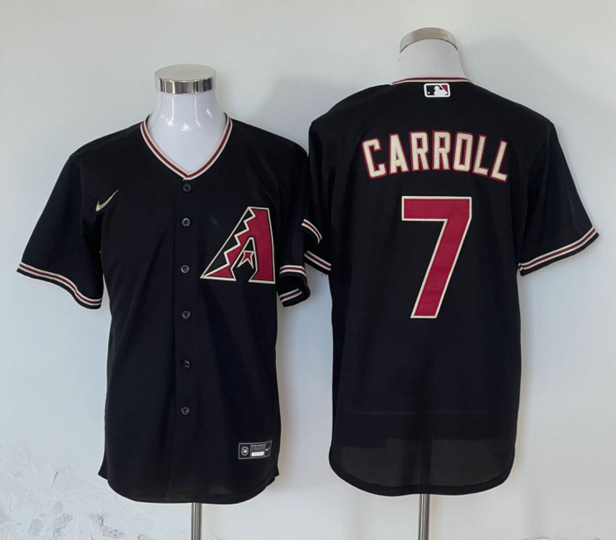 Men's Arizona Diamondbacks Corbin Carroll #7 Black Limited Player Jersey1